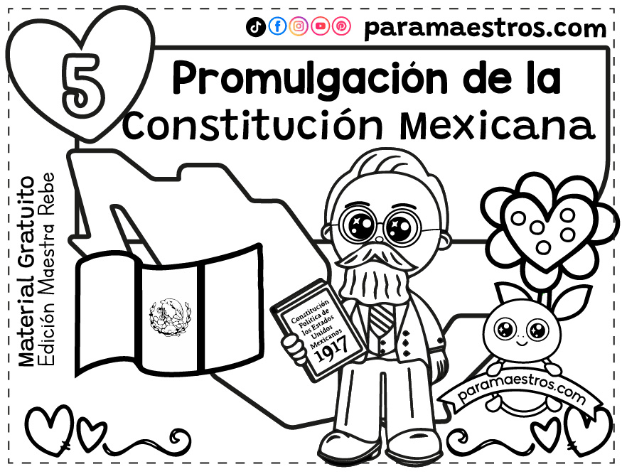 Efemérides para colorear Mes de Febrero paramaestros