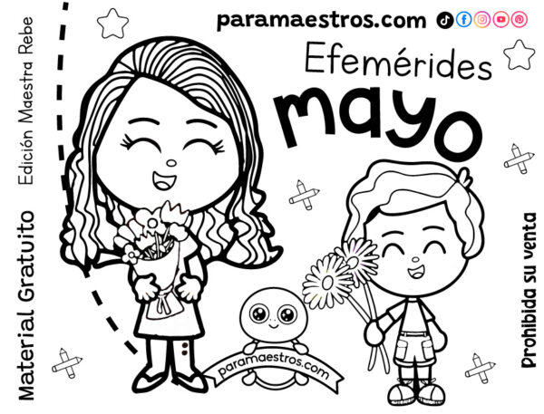 Efem Rides Para Colorear Mayo Paramaestros