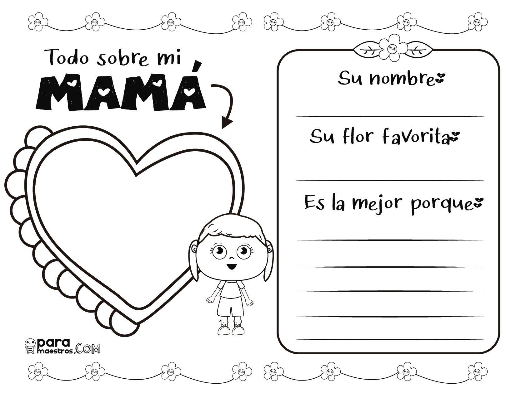 Hermosas Actividades Para El Día De Mamá Material Didáctico Para Niños