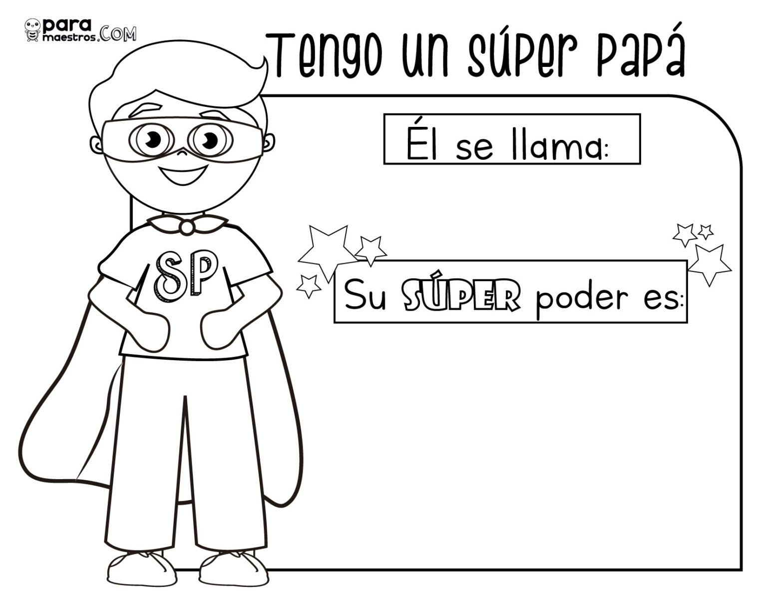 Actividades Del Dia Del Padre Para Niños De Preescolar