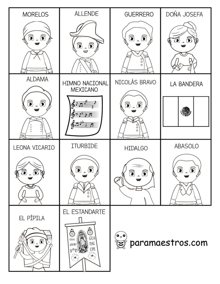 Actividades De ”la Independencia De México Para Niños Paramaestros 6378